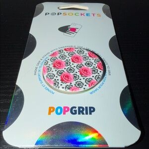 PopSocket PopGrip with Pink Rose Design